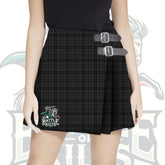 Black Shadow Tartan Kilt for Women